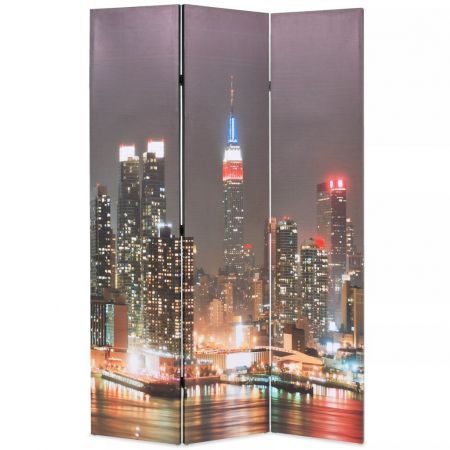Folding Room Divider 120x180 cm New York by Night