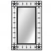 Wall Mirror Rectangular 50x80 cm Black