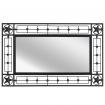 Wall Mirror Rectangular 50x80 cm Black