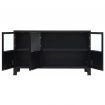 Sideboard Metal Industrial Style 120x35x70 cm Black