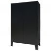 Wardrobe Metal Industrial Style 67x35x107 cm Black