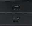 Chest of Drawers Metal Industrial Style 78x40x93 cm Black