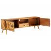 TV Cabinet Solid Sheesham Wood with Honey Finish 140x30x40 cm