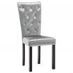 Dining Chairs 4 pcs Velvet Silver