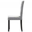 Dining Chairs 4 pcs Velvet Silver