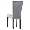 Dining Chairs 4 pcs Velvet Silver