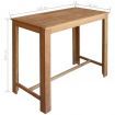 Bar Table and Stool Set 5 Pieces Solid Acacia Wood