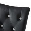 Dining Chairs 4 pcs Velvet Black