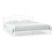 Bed Frame White Metal 153x203 cm Queen Size