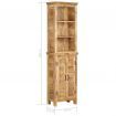 Bookshelf 50x30x180 cm Solid Mango Wood