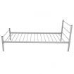 Bed Frame Grey Metal King Single Size