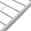 Bed Frame Grey Metal King Single Size