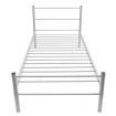 Bed Frame Grey Metal King Single Size