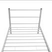 Bed Frame Grey Metal King Single Size