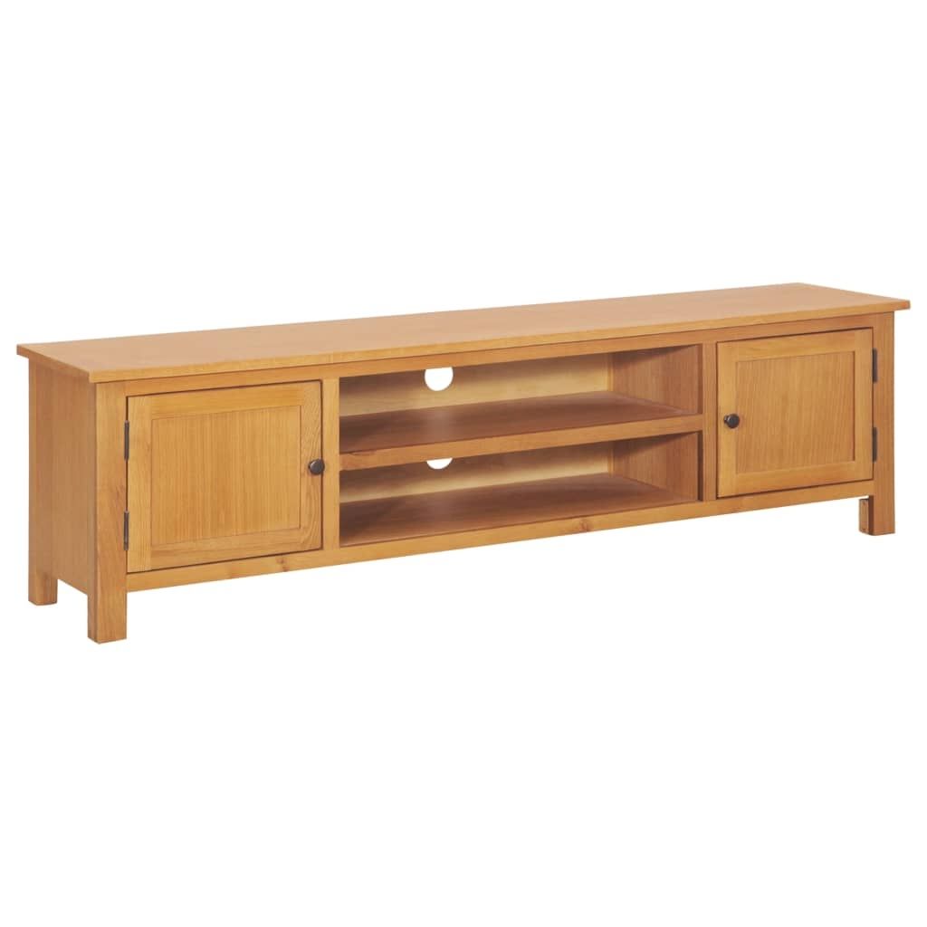 TV Cabinet 165x36x46 cm Solid Oak Wood