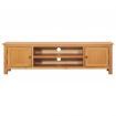 TV Cabinet 165x36x46 cm Solid Oak Wood