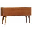 Sideboard with Printed Pattern 130x30x70 cm Solid Mango Wood