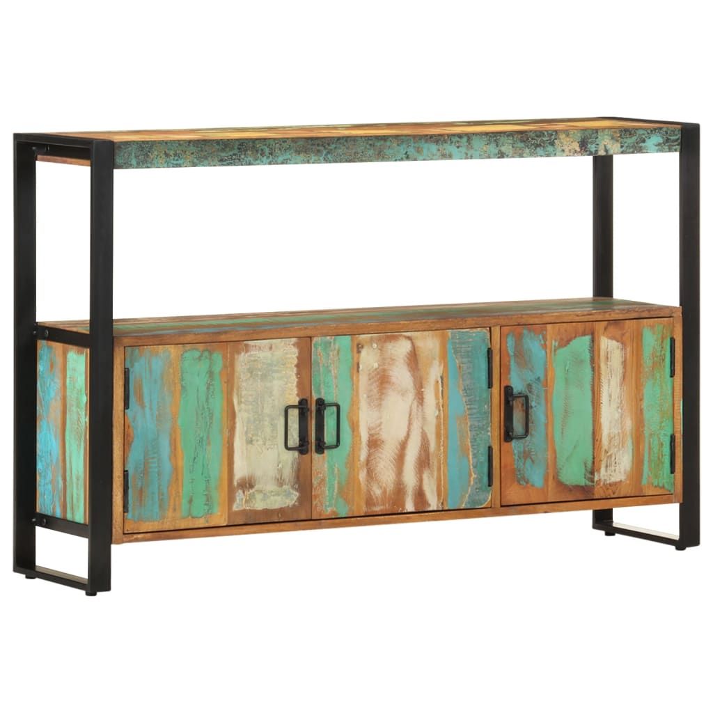 Sideboard 120x30x75 cm Solid Reclaimed Wood