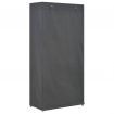 3-Tier Wardrobe Grey 79x40x170 cm Fabric