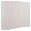 Wardrobe White 200x40x170 cm Fabric