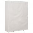 Wardrobe White 135x40x170 cm Fabric