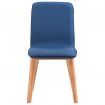 Dining Chairs 4 pcs Blue Fabric