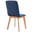 Dining Chairs 4 pcs Blue Fabric