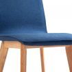 Dining Chairs 4 pcs Blue Fabric