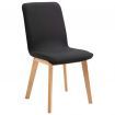 Dining Chairs 4 pcs Black Fabric