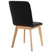 Dining Chairs 4 pcs Black Fabric