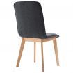 Dining Chairs 4 pcs Grey Fabric