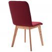 Dining Chairs 2 pcs Red Fabric