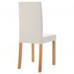 Dining Chairs 4 pcs Cream Faux Leather