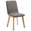 Dining Chairs 4 pcs Taupe Fabric