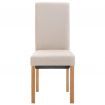 Dining Chairs 4 pcs Cream Fabric