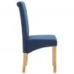 Dining Chairs 4 pcs Blue Fabric