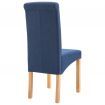 Dining Chairs 4 pcs Blue Fabric