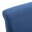 Dining Chairs 4 pcs Blue Fabric