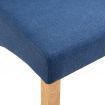 Dining Chairs 4 pcs Blue Fabric