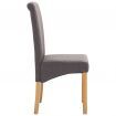 Dining Chairs 4 pcs Taupe Fabric