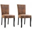 Dining Chairs 4 pcs Taupe Fabric