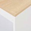 Bar Table with Shelf White 110x50x103 cm