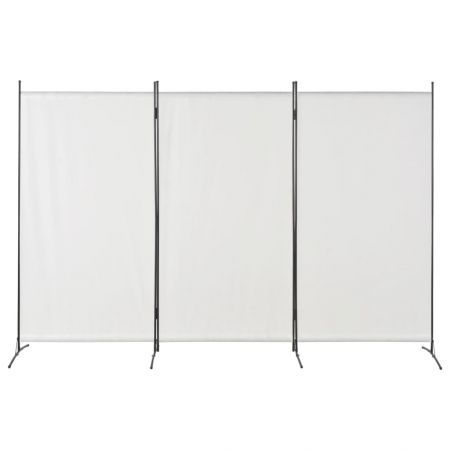 280267 3-Panel Room Divider White 260x180 cm