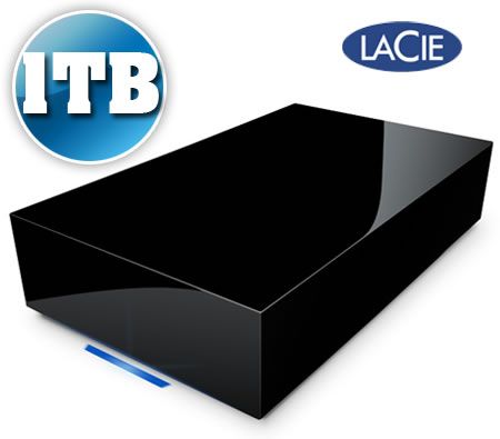 LaCie Portable Hard Disk Drive - Design by Neil Poulton Hi-Speed USB 2.0 1TB (1000GB)
