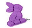 Wiltshire Little Chef Purple Rabbit Fun Silicone Cake Mould - Let's Bake A Jigsaw Rabbit!