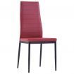 Five Piece Dining Set Wine Red