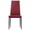 Five Piece Dining Set Wine Red