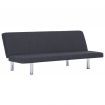 Sofa Bed Dark Grey Polyester