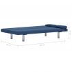 Sofa Bed Blue Polyester