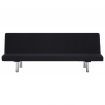 Sofa Bed Black Polyester